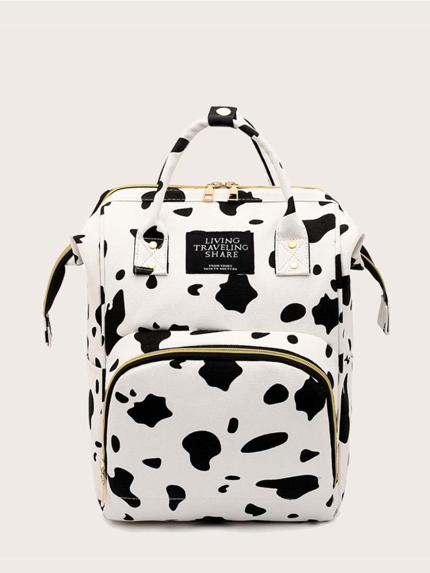 Cow Print Backpack