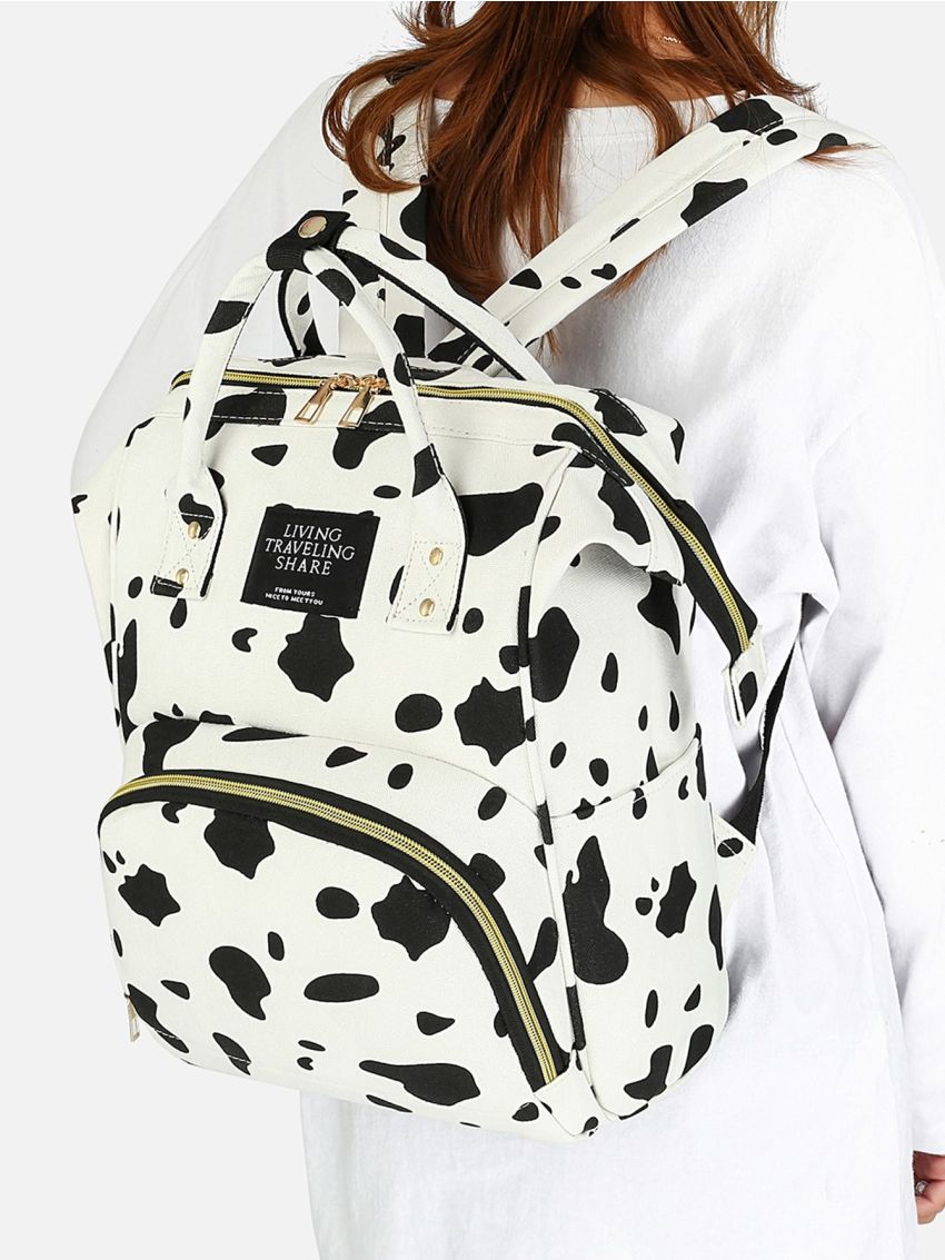 Cow Print Backpack
