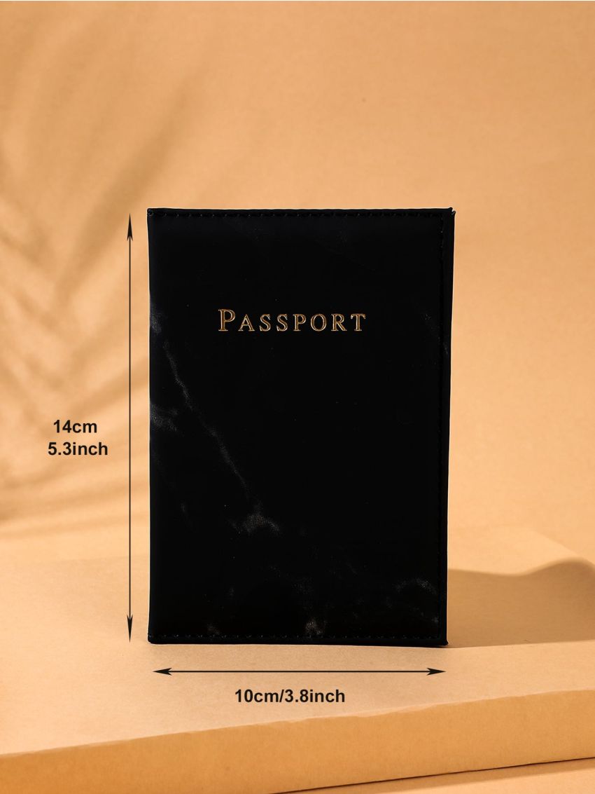 Marble Print Passport Case