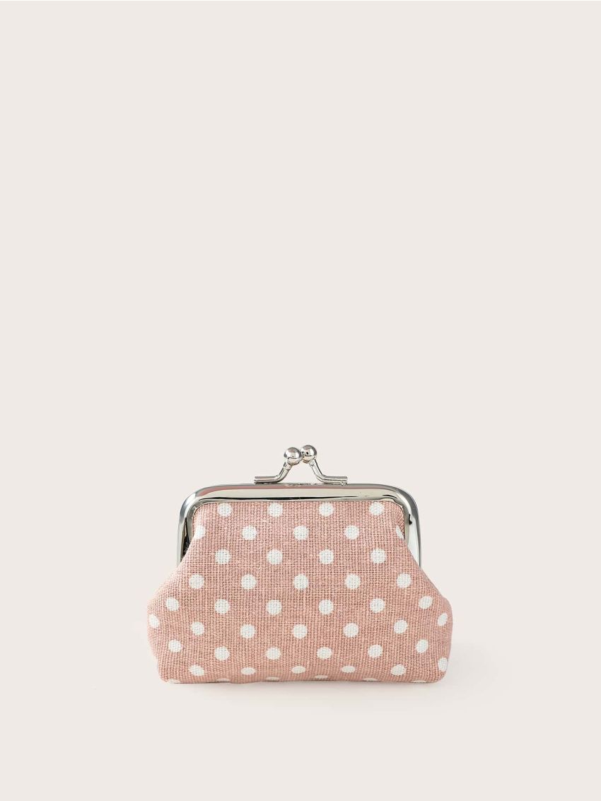 Polka Dot Kiss Lock Coin Purse