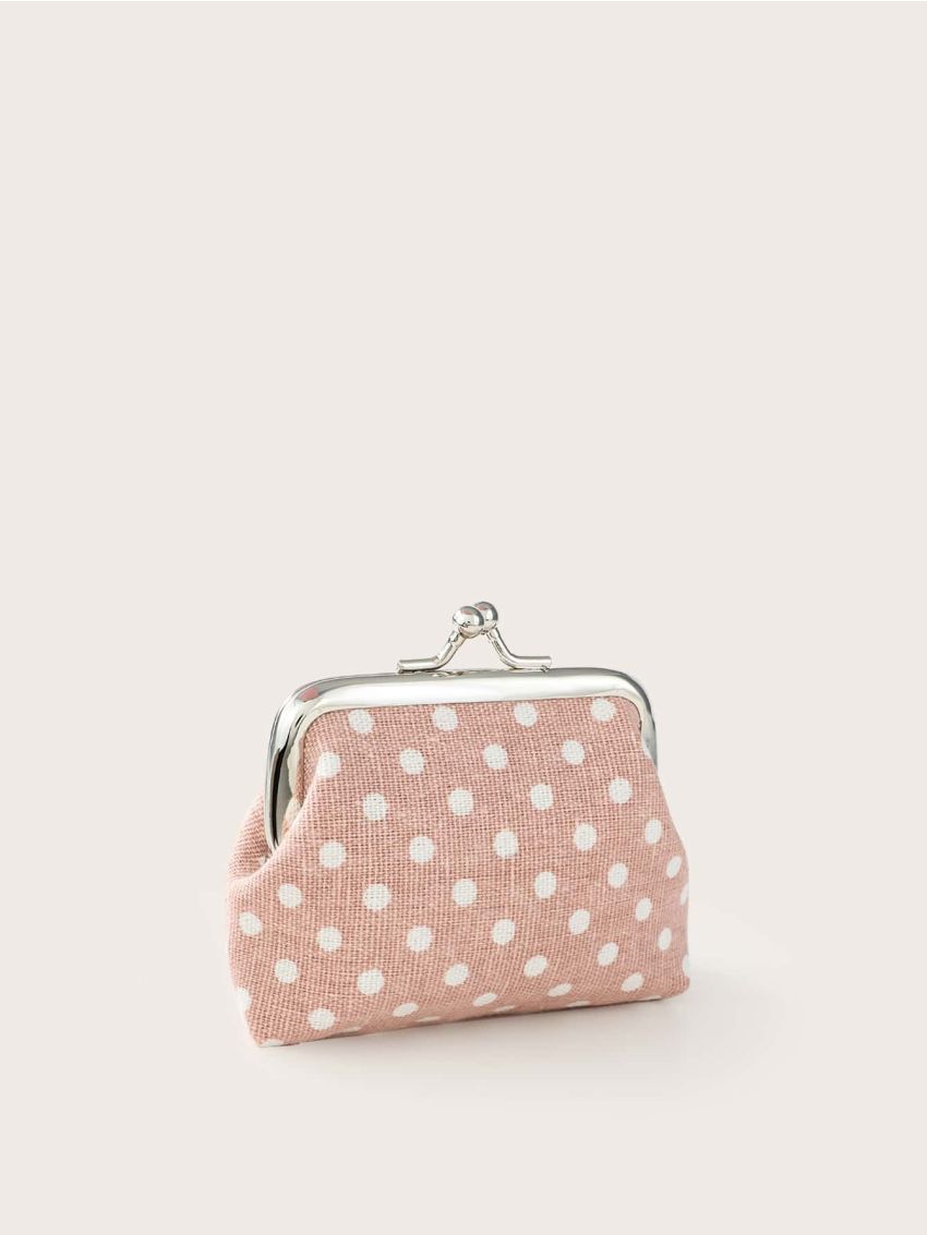 Polka Dot Kiss Lock Coin Purse