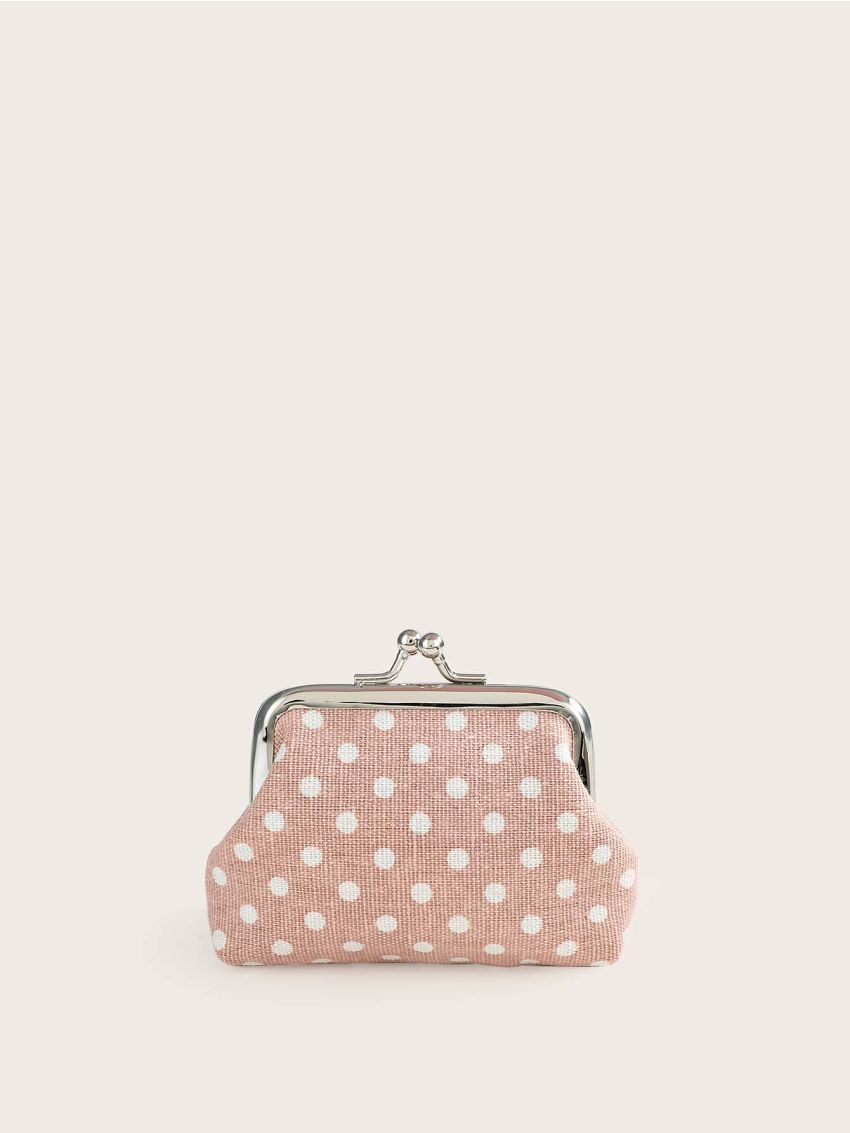 Polka Dot Kiss Lock Coin Purse