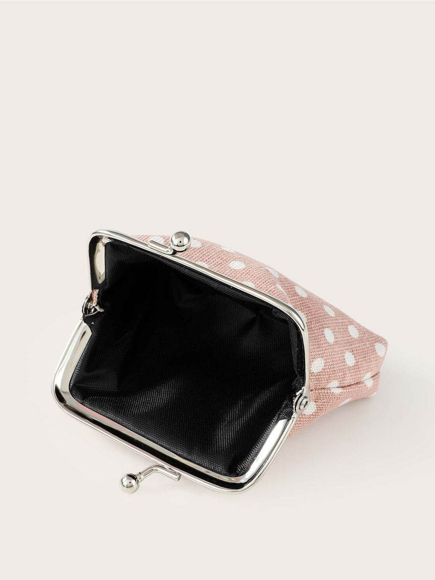 Polka Dot Kiss Lock Coin Purse