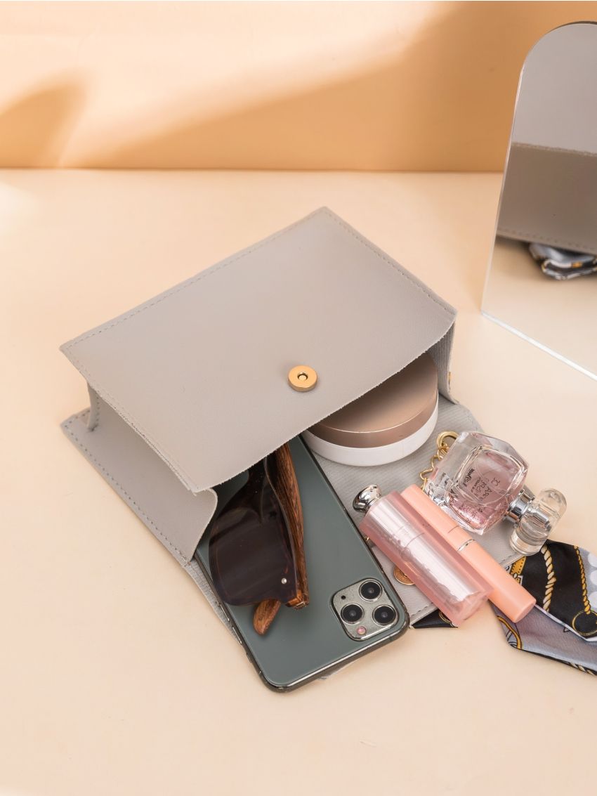 Mini Minimalist Scarf Decor Chain Satchel Bag