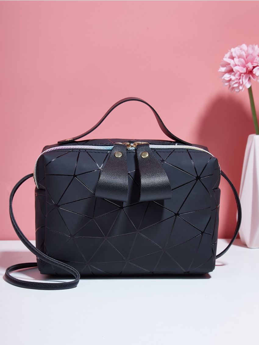 Geometric Pattern Square Bag