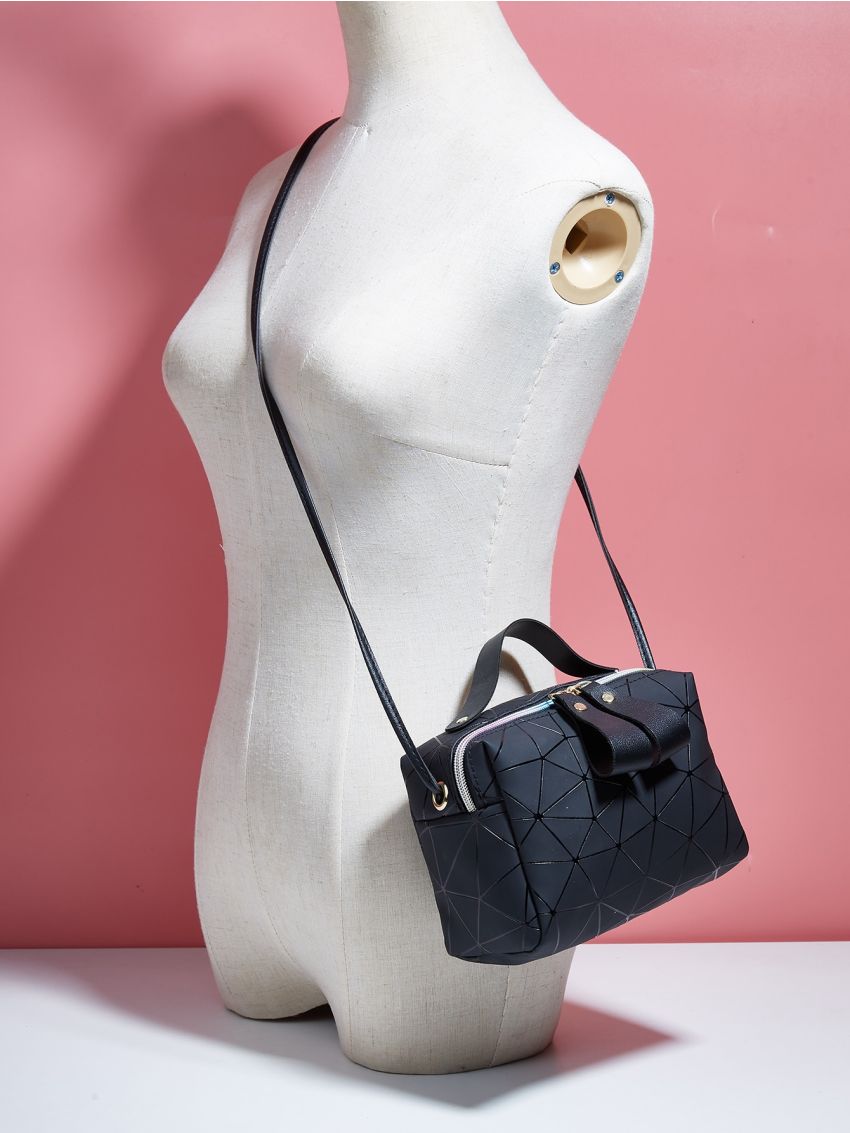 Geometric Pattern Square Bag