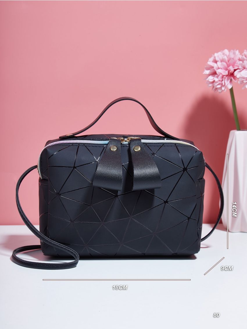 Geometric Pattern Square Bag