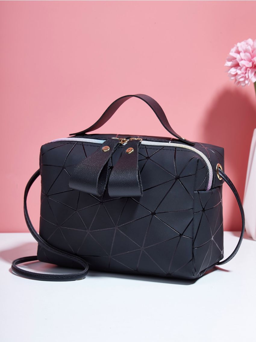 Geometric Pattern Square Bag