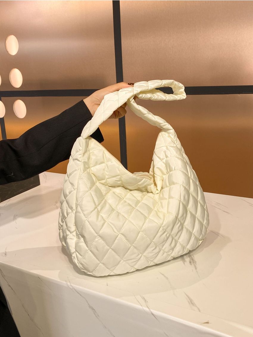 Minimalist Quilted Shoulder Bag