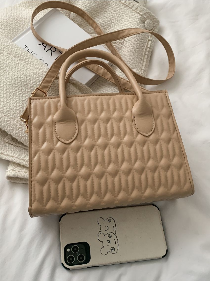 Minimalist Textured Square Bag