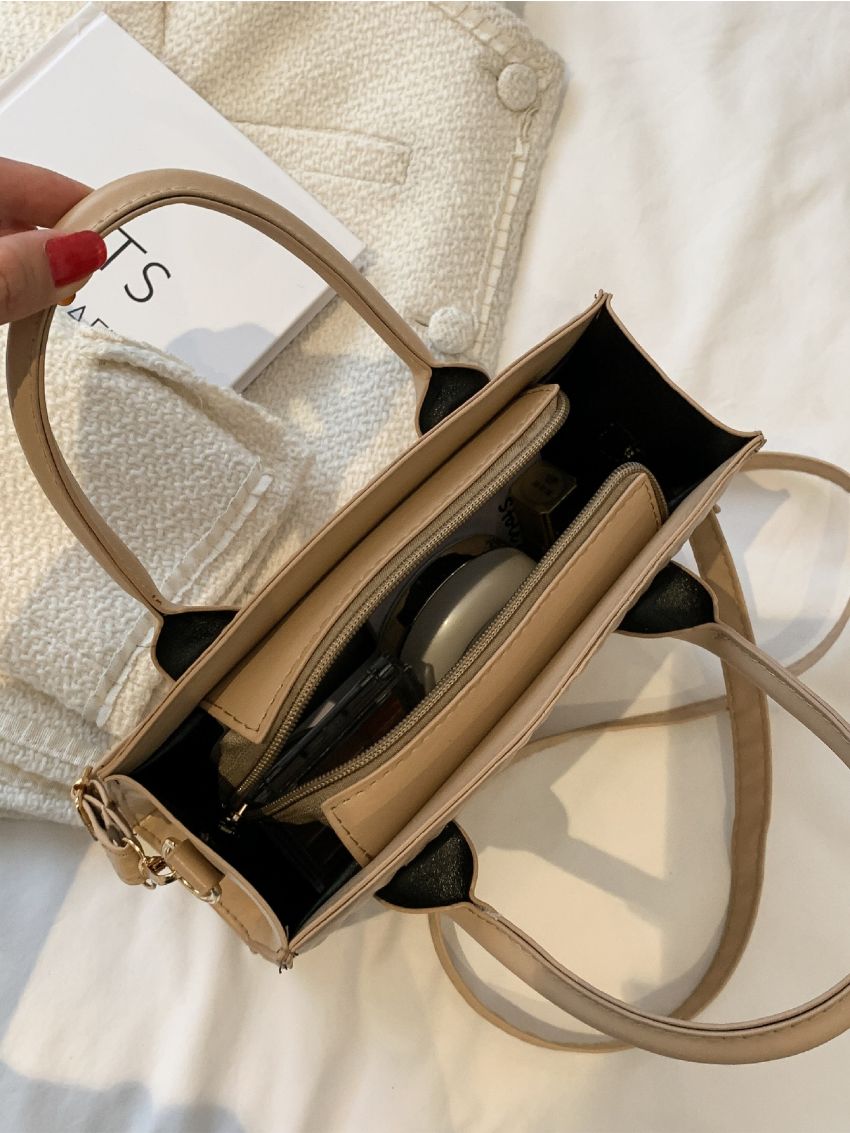 Minimalist Textured Square Bag