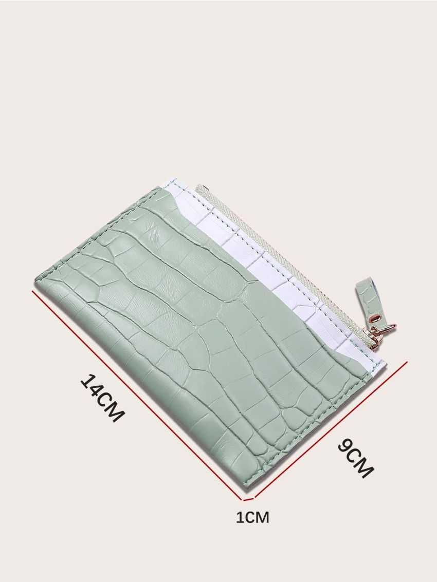 Croc Embossed Card Holder