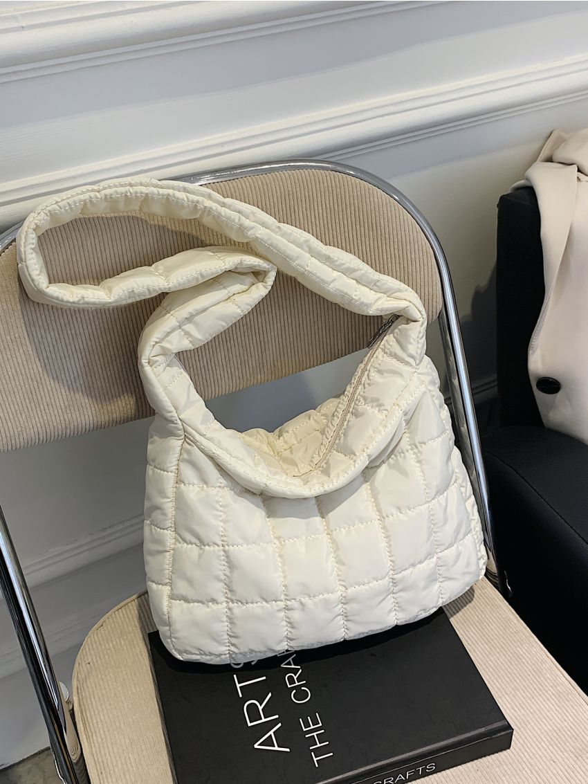 Minimalist Textured Shoulder Bag