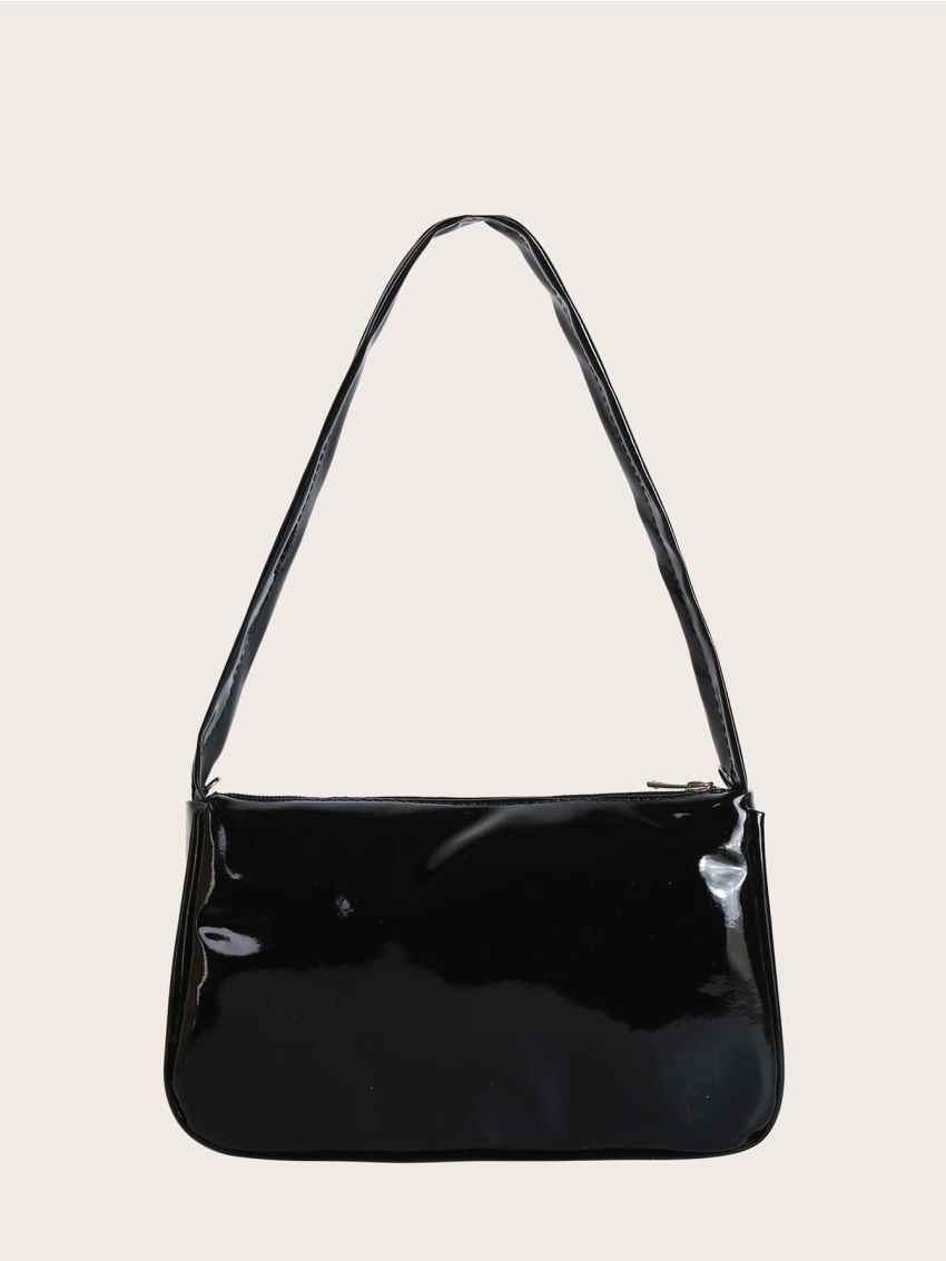 Mini Metal Butterfly Decor Baguette Bag