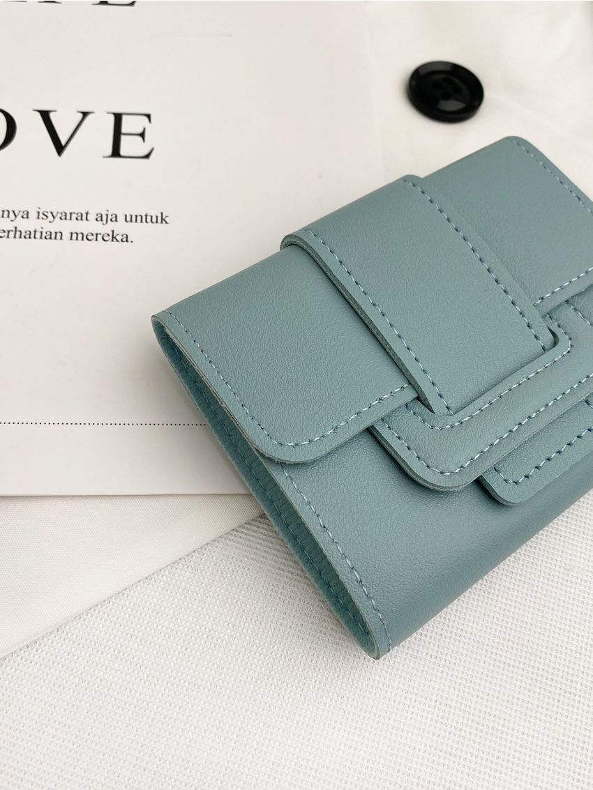 Stitch Detail Small Wallet