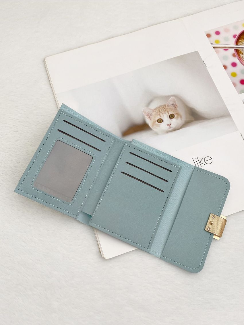 Two Tone Fold Small Wallet