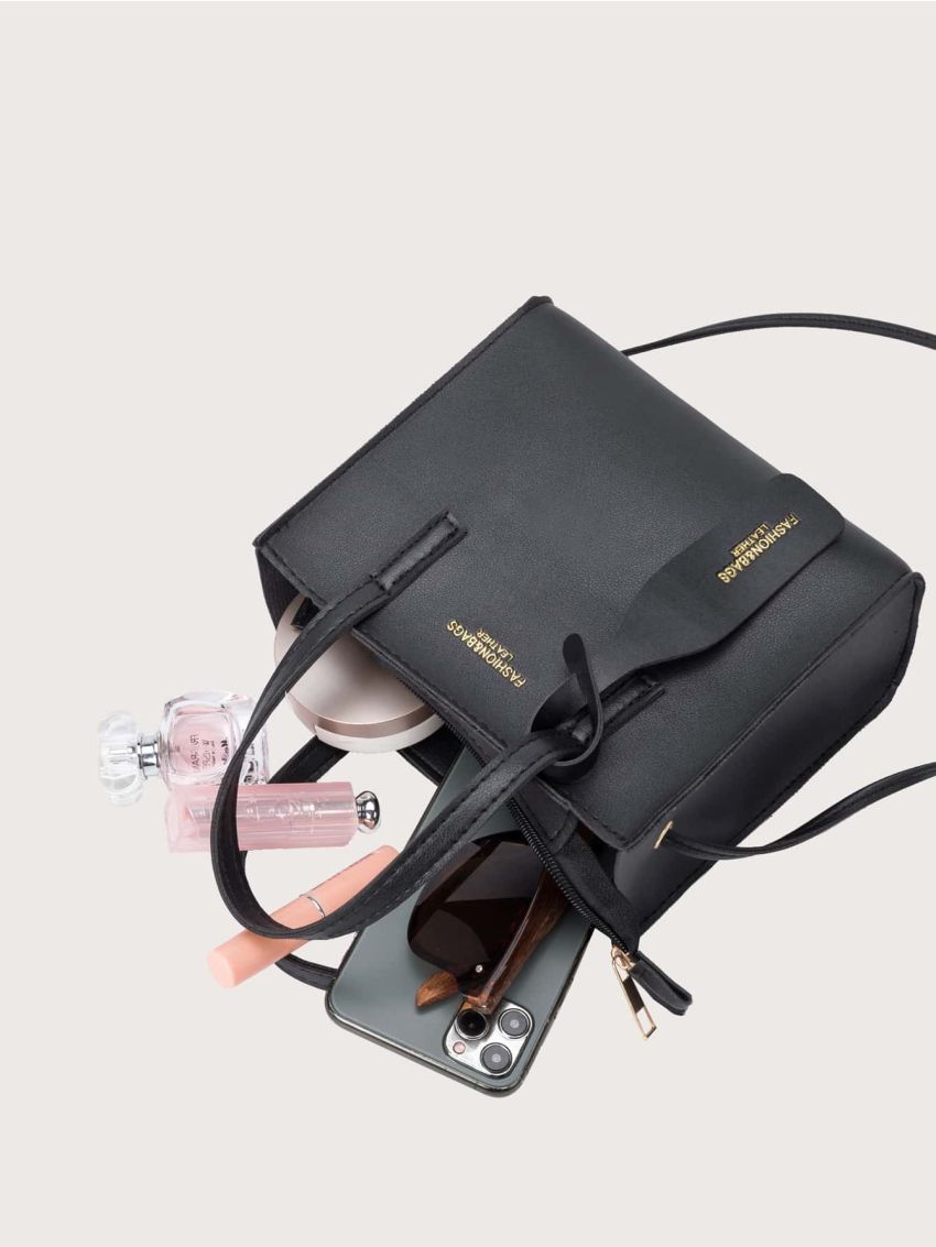 Mini Letter Graphic Large Capacity Square Bag