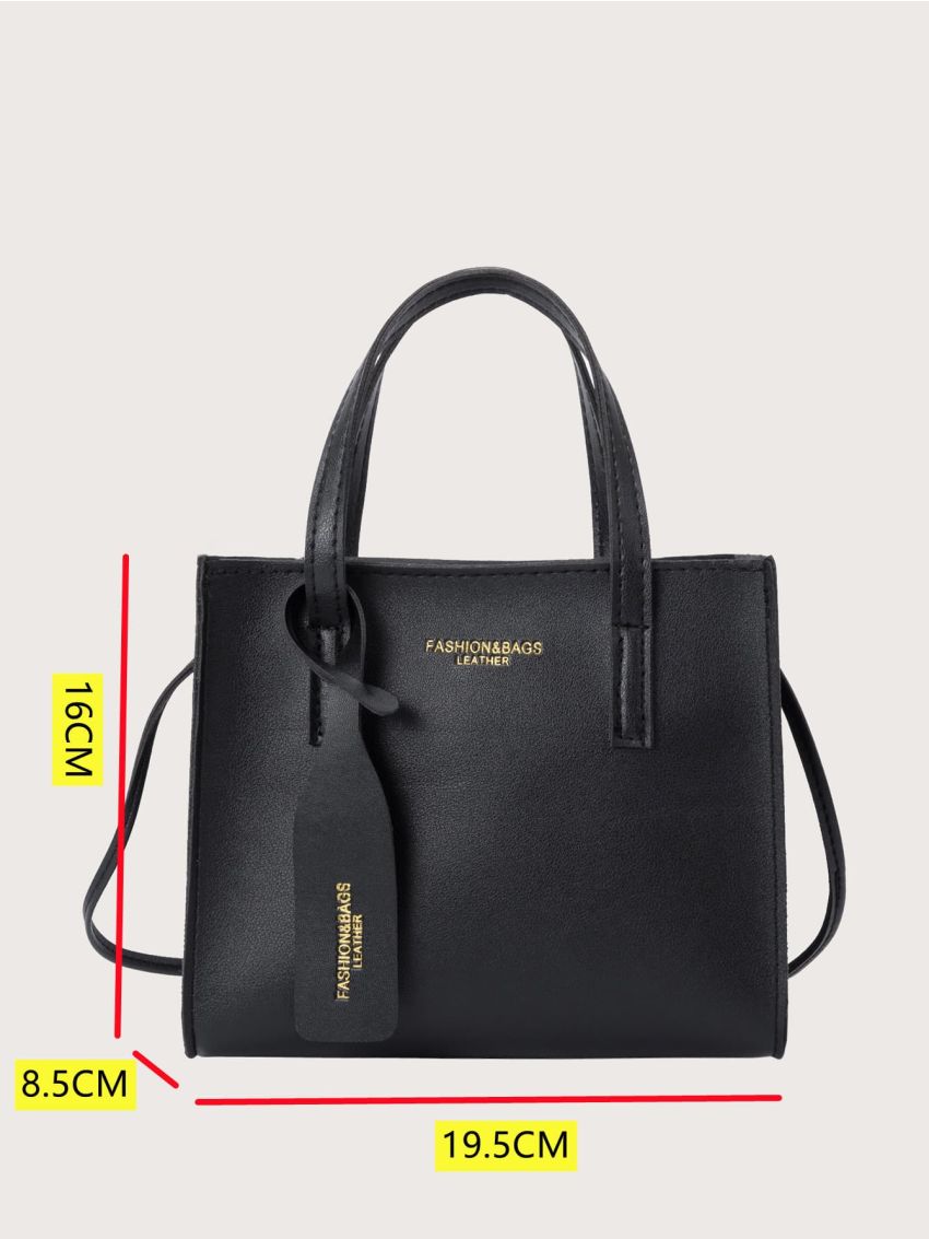 Mini Letter Graphic Large Capacity Square Bag