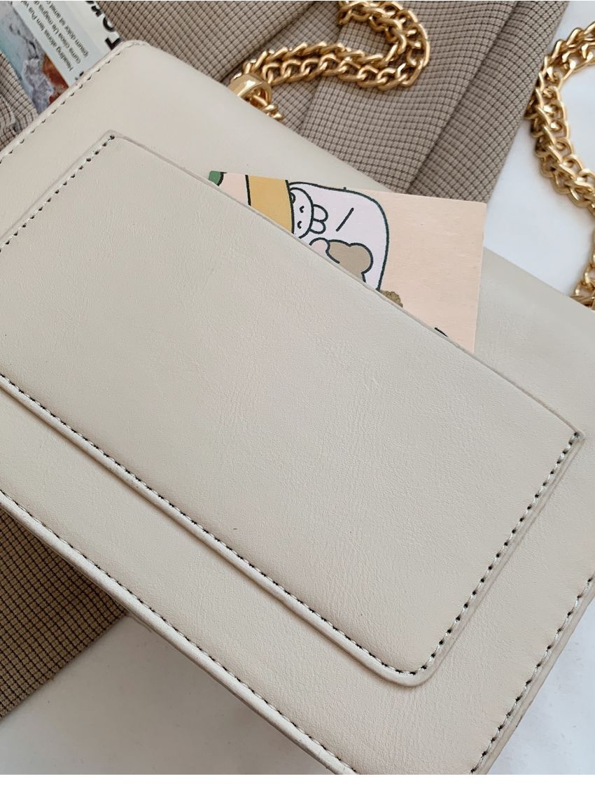 Minimalist Flap Chain Shoulder Bag