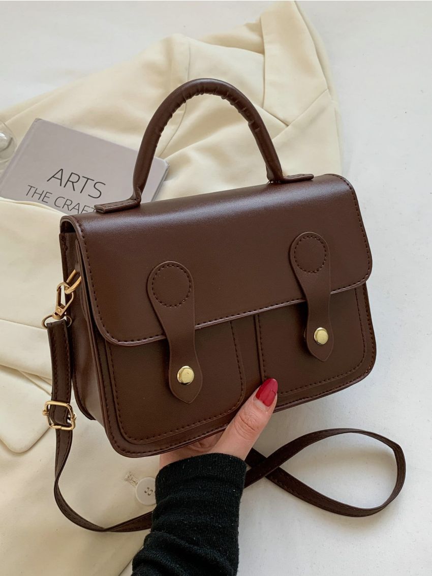 Minimalist Flap Square Bag