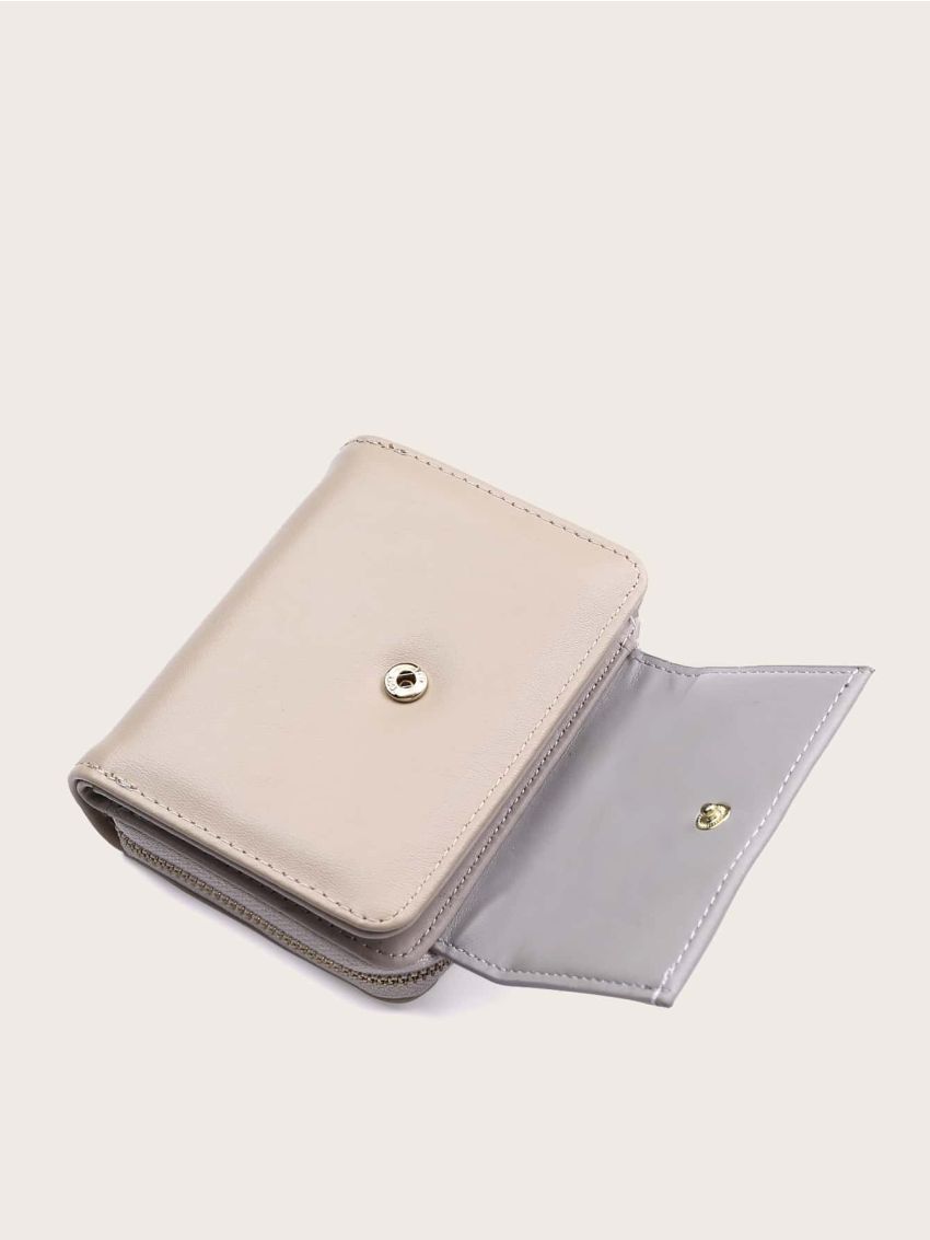 Flower Detail Flap Small Wallet
