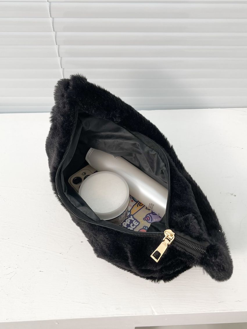 Minimalist Fluffy Baguette Bag