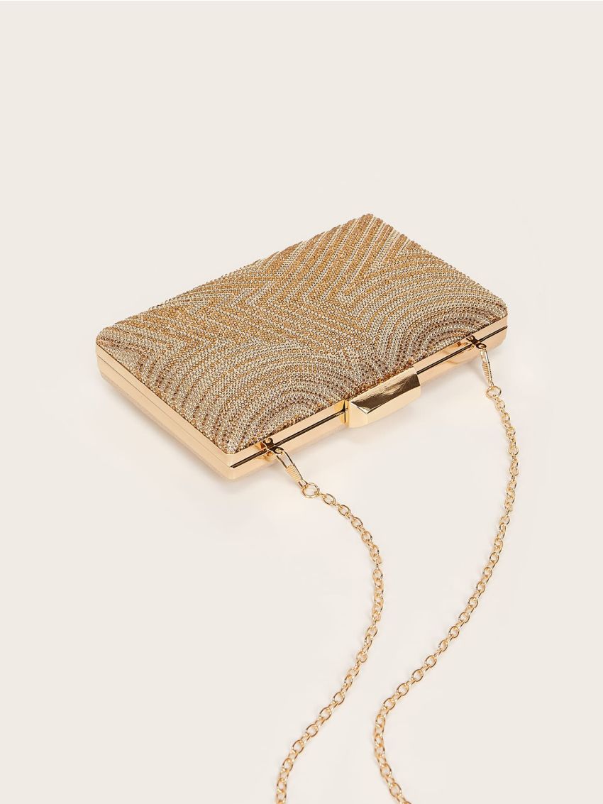 Mini Rhinestone Square Bag