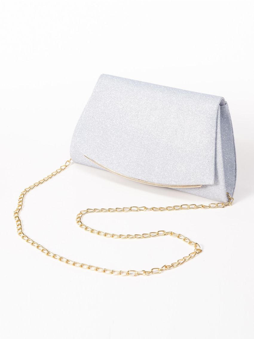 Metal Edge Flap Chain Bag
