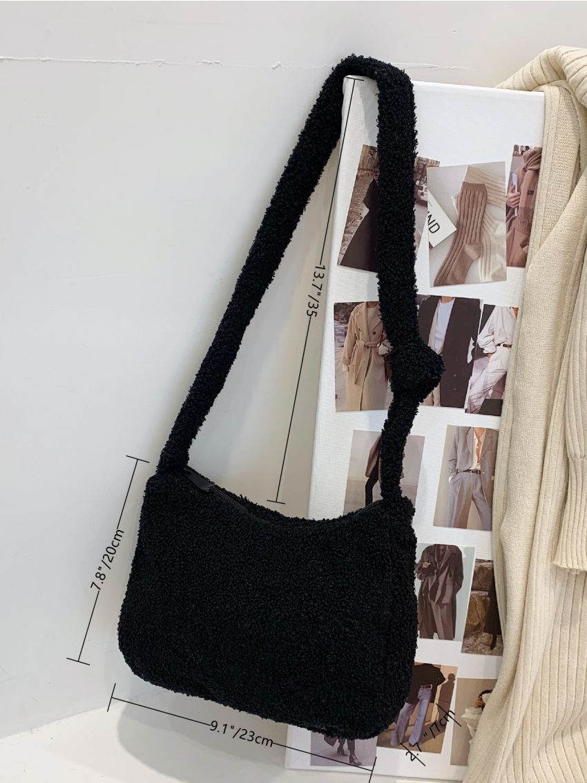 Minimalist Fluffy Shoulder Bag