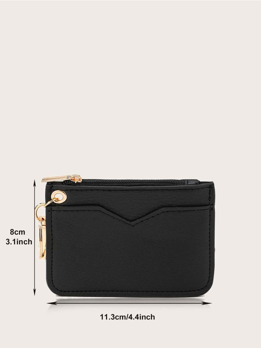 V Cut Card Holder With Keychain