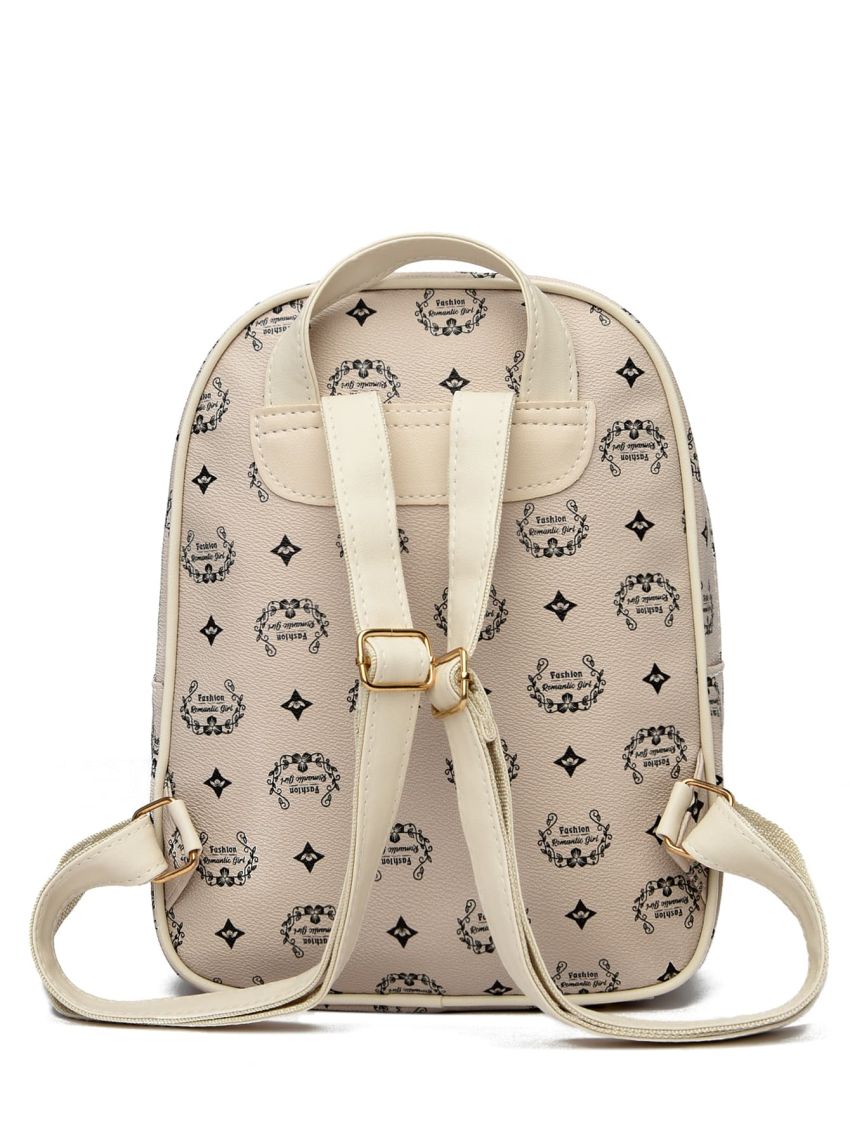 Tassel Decor All Over Print Classic Backpack