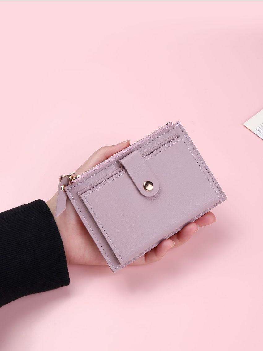 Snap Button Fold Over Card Holder