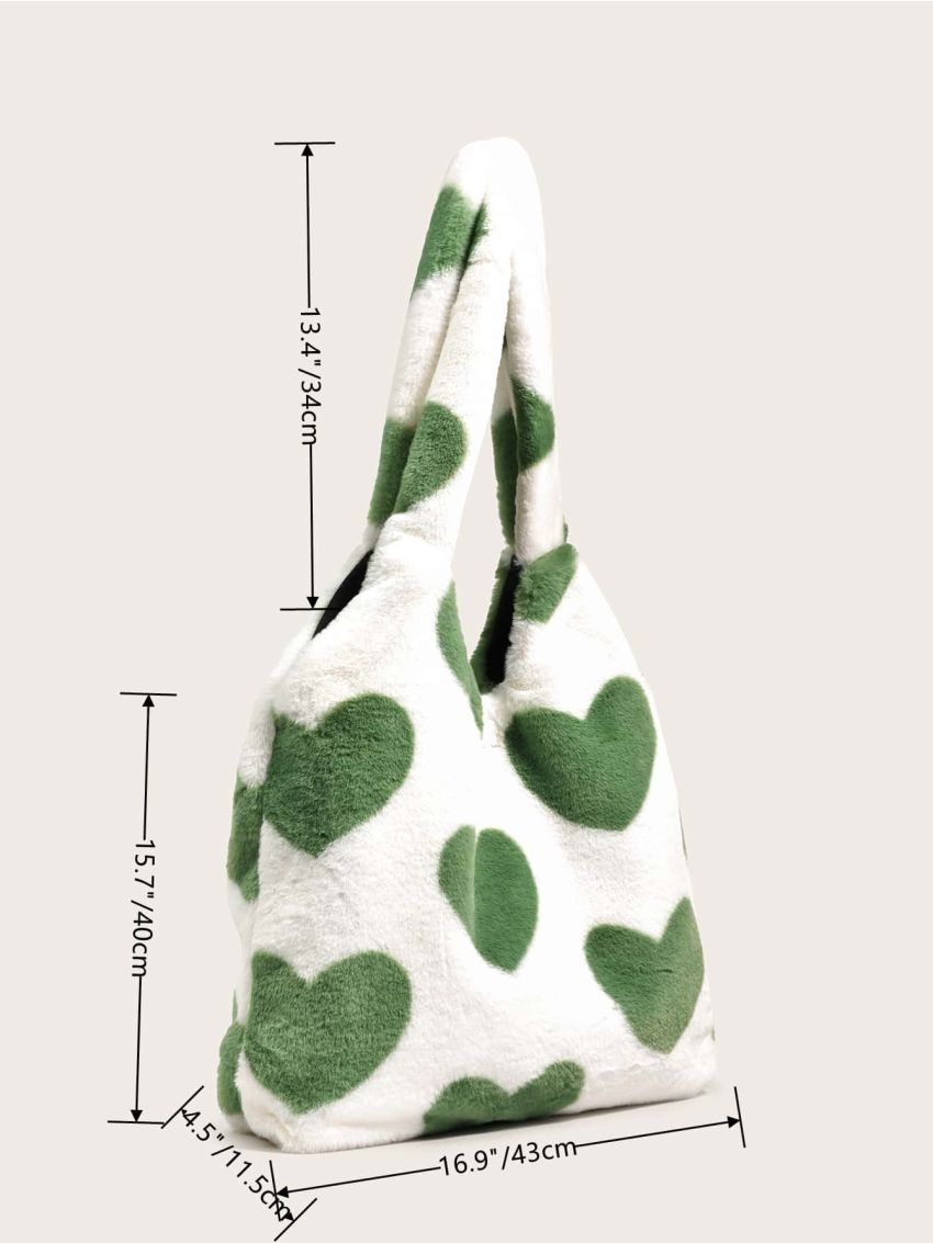 Heart Graphic Shopper Bag