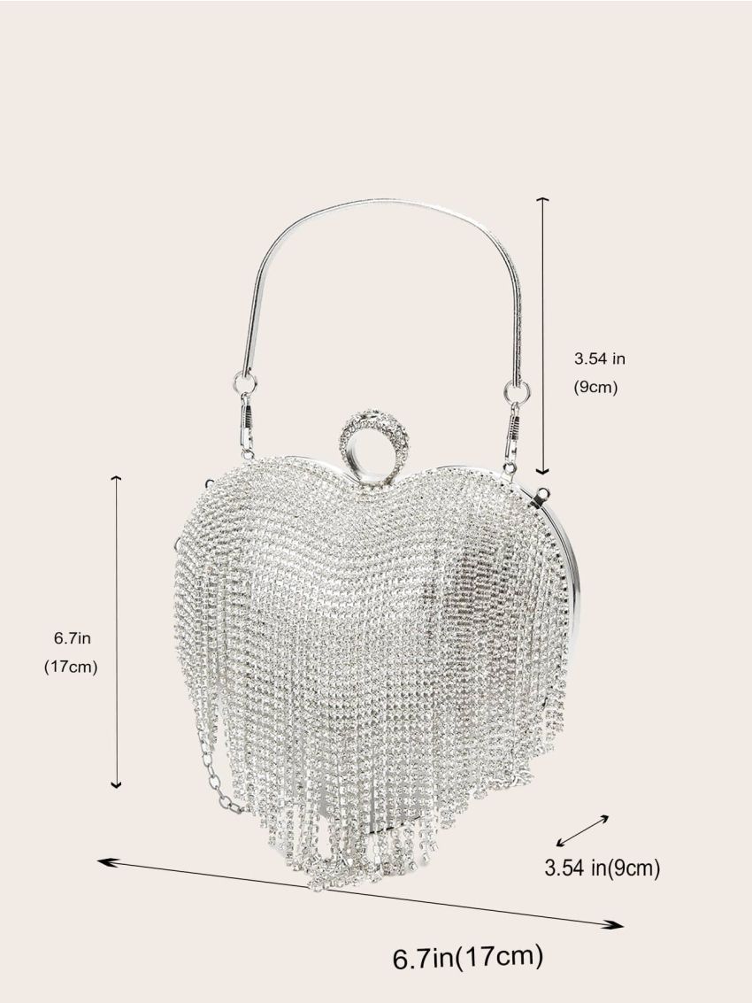 Mini Rhinestone Decor Chain Novelty Bag