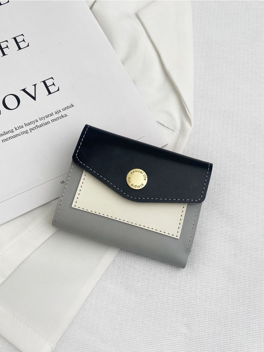 Colorblock Fold Over Purse