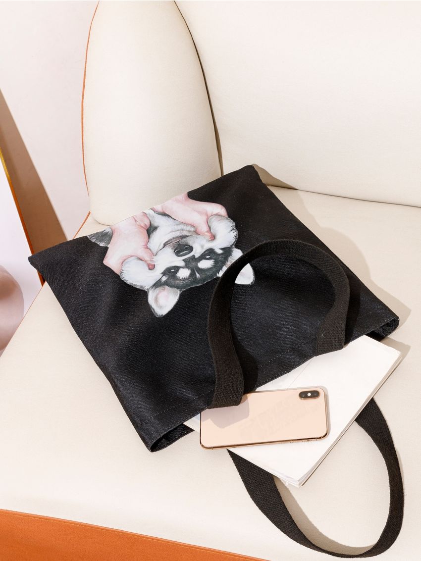 Dog Graphic Tote Bag