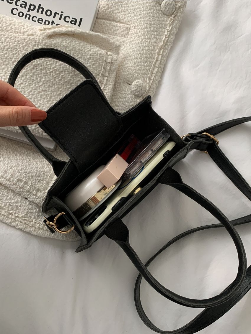 Mini Double Handle Design Square Bag