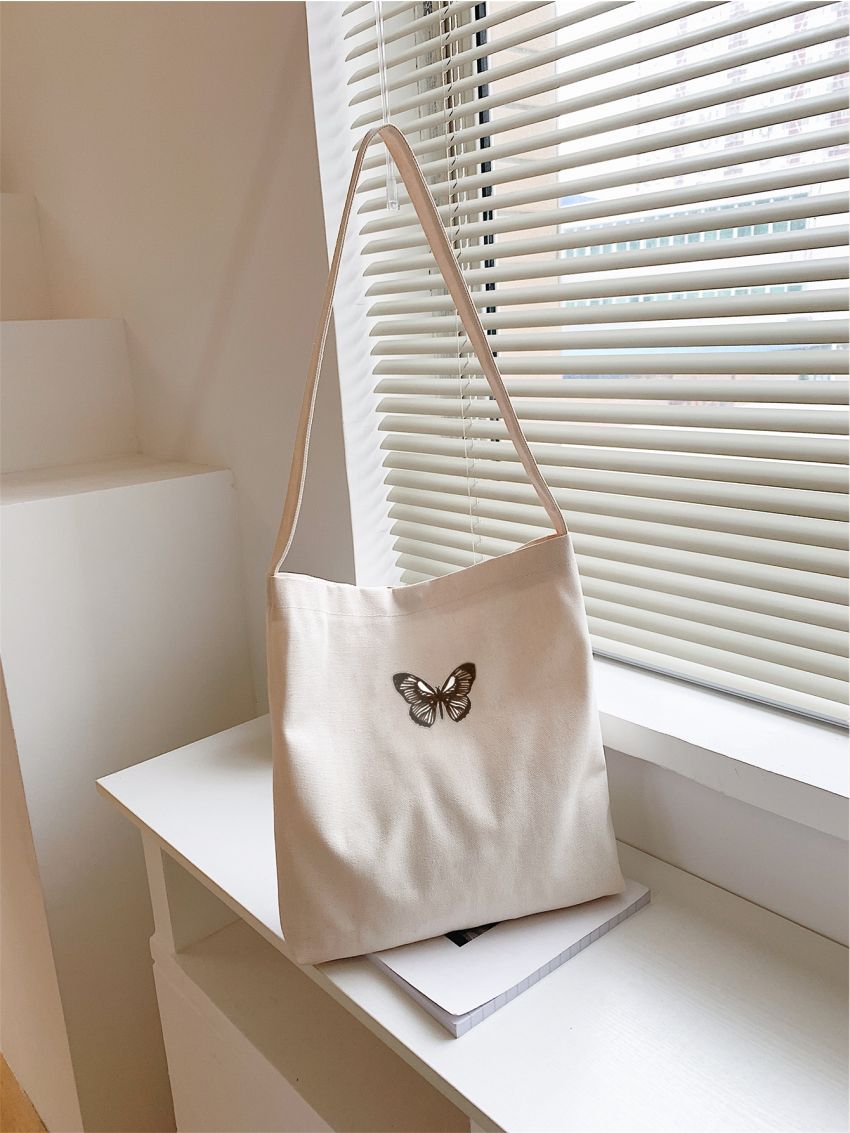 Butterfly Graphic Square Bag