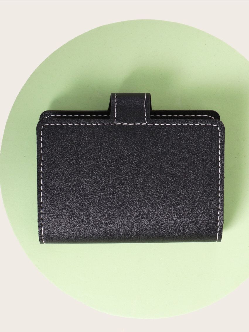 Floral Decor Fold Over Card Holder