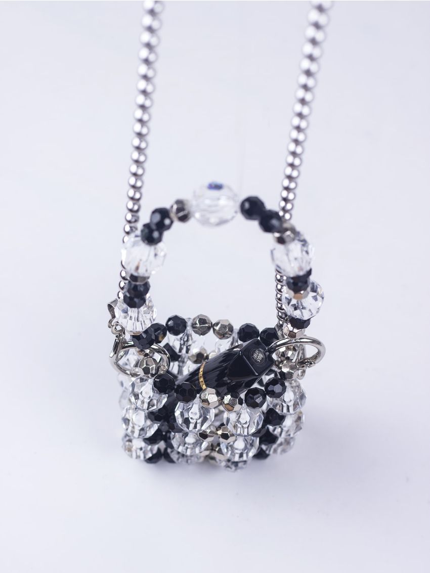 Mini Colorblock Bead Design Bucket Bag