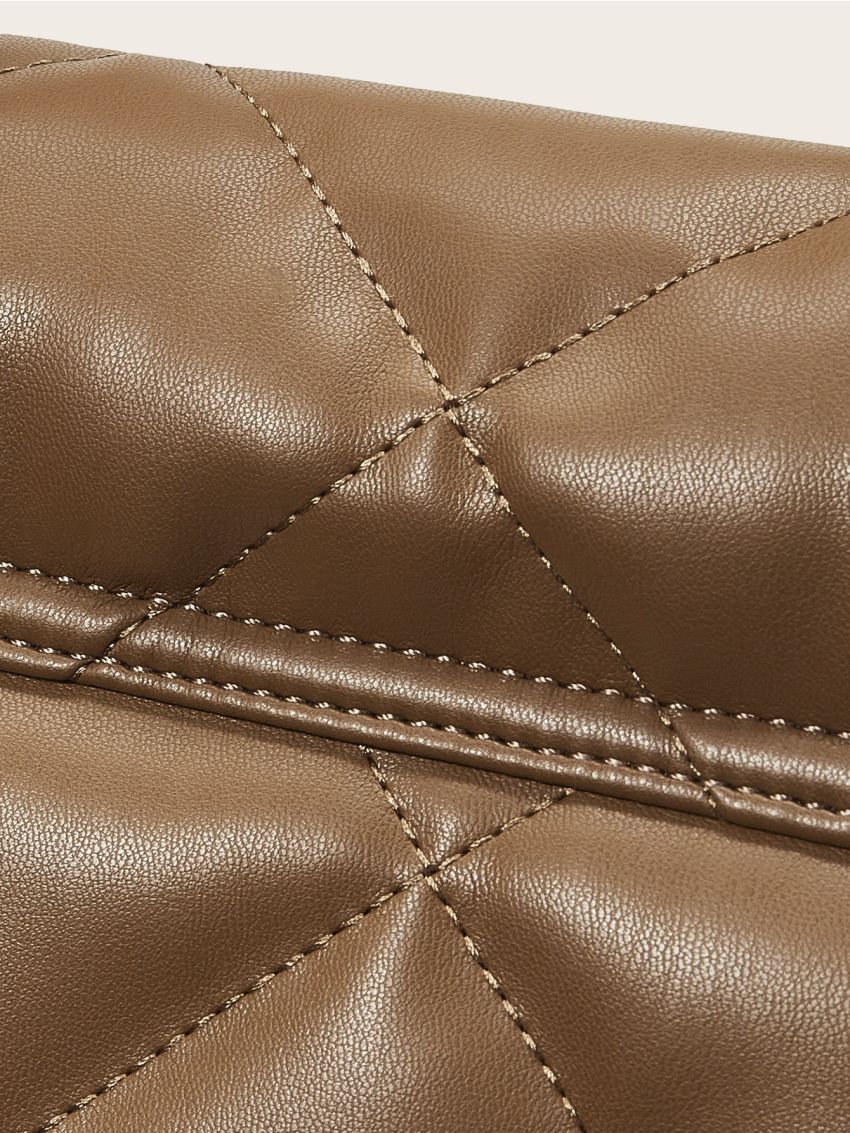 PREMIUM MINIMALIST QUILTED CHAIN SQUARE BAG