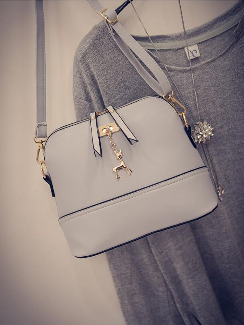 Quilted Embossed Metallic Decor Dome Bag