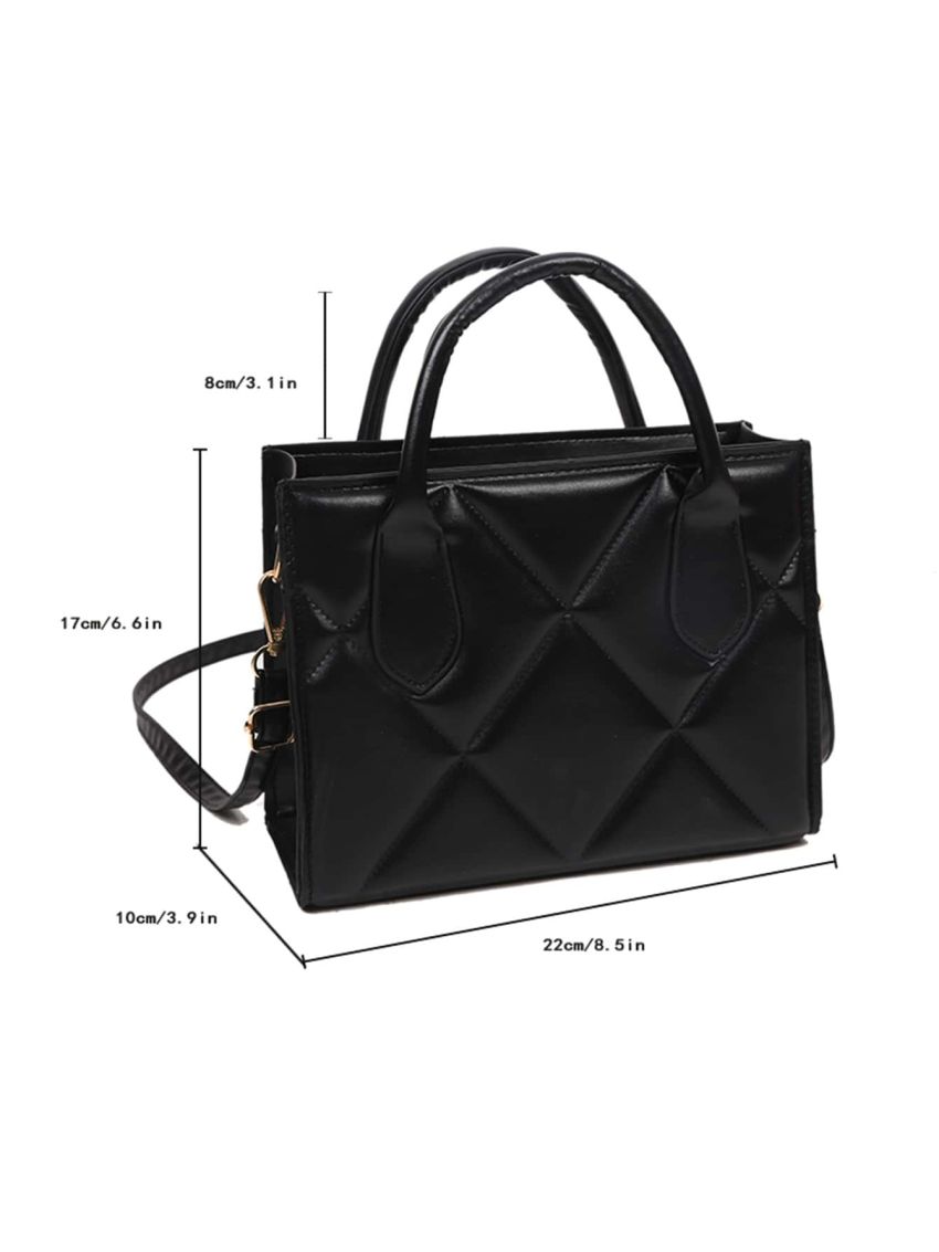 Minimalist Quilted Square Bag