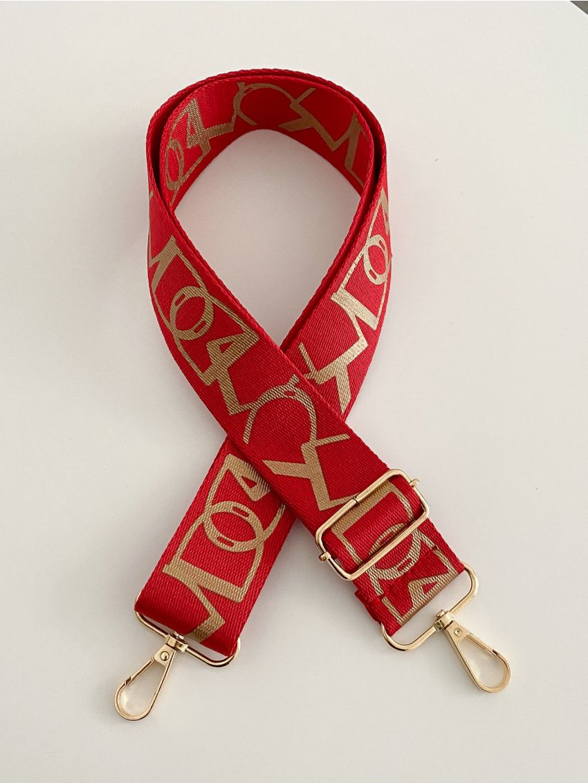 Two Tone Graphic Bag Strap