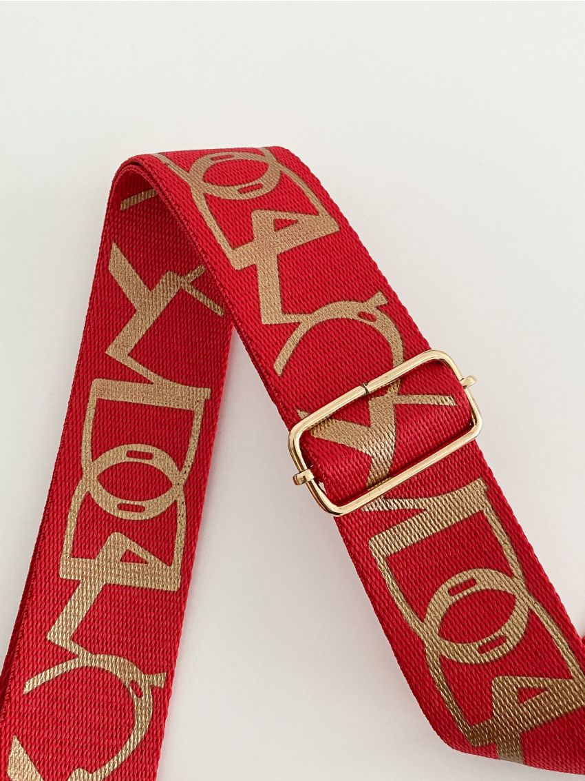 Two Tone Graphic Bag Strap