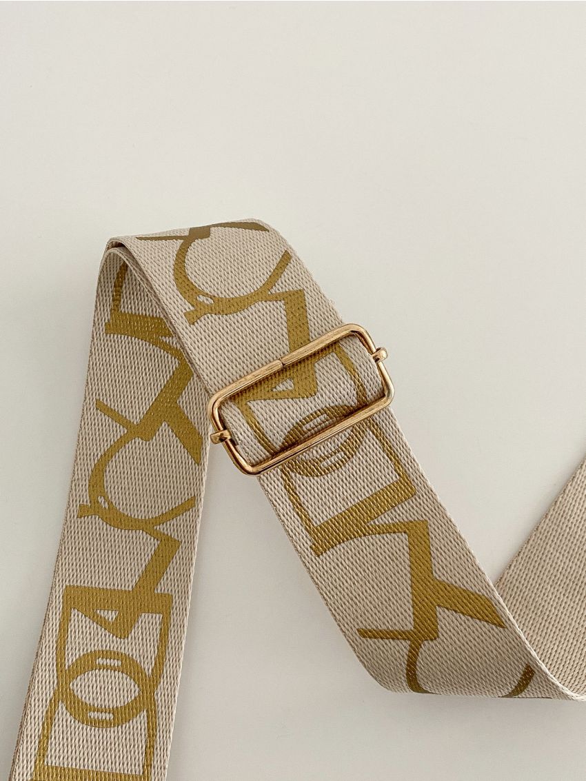 Letter Graphic Bag Strap