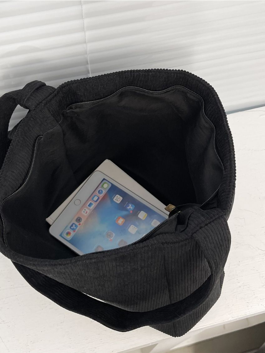 Minimalist Corduroy Square Bag