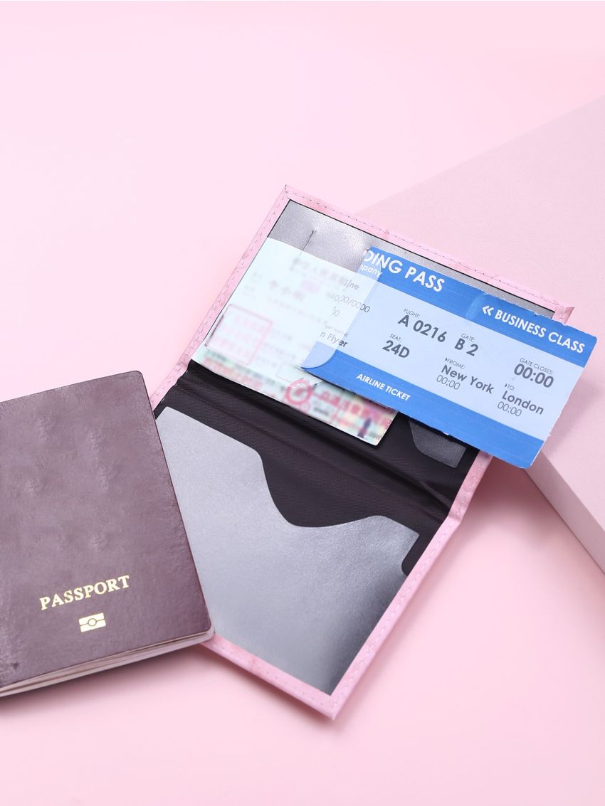 Marble Fold Over Passport Case