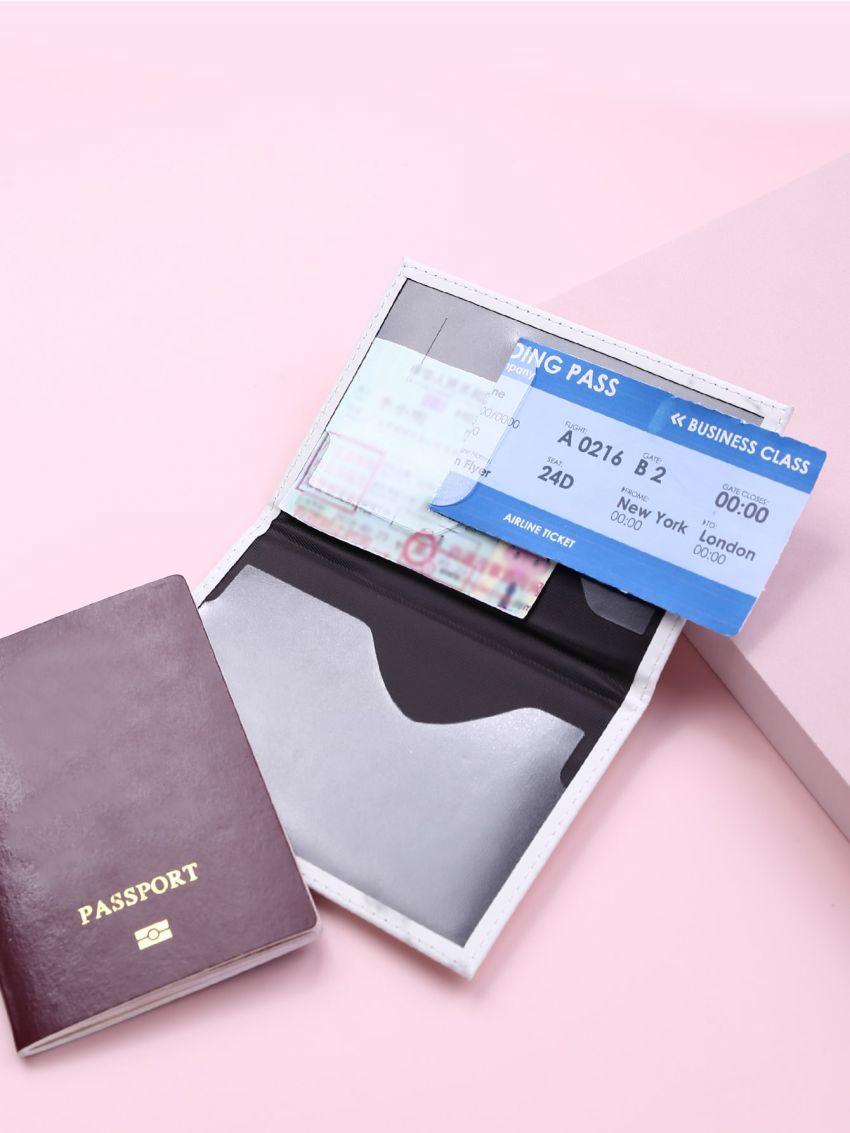 Marble Pattern Passport Case