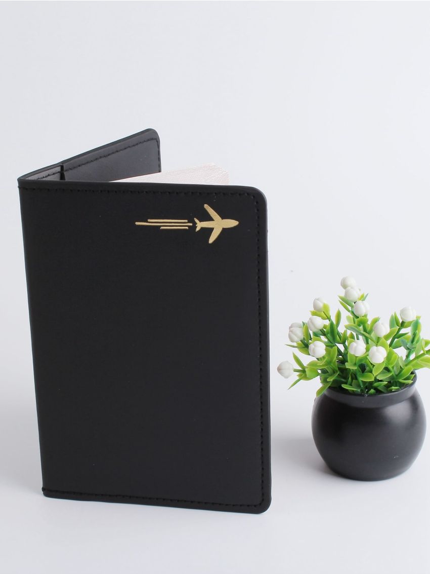 Plane Graphic Passport Case